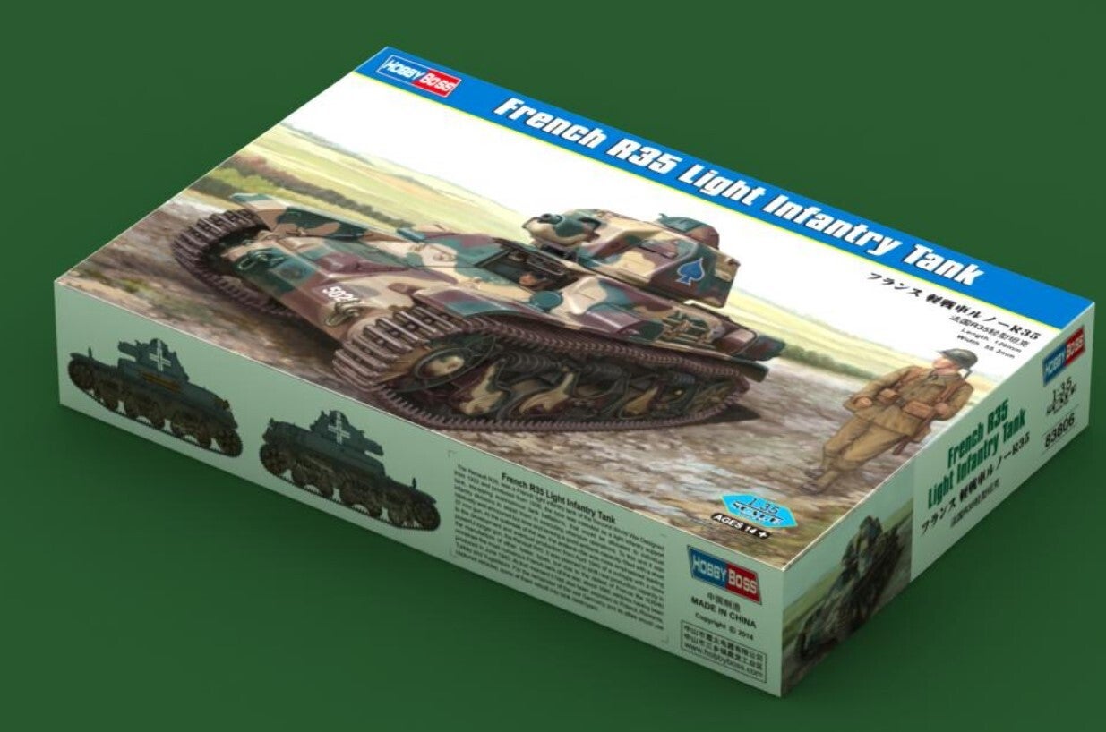 HOBBY BOSS : REF : 83806 : 1:35 : FRANCE : RENAULT : R35 Light Infantry Tank