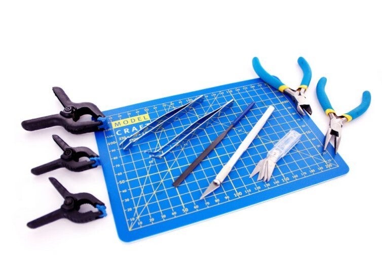 MODELCRAFT : REF : PTK1015 : TOOLS SET / SET D'OUTILS : 15 Pce Craft & Model Tool Set