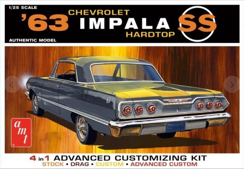 AMT : REF : AMT 1149 : 1:25 : US : CHEVROLET : Chevy Impala SS (SUPER SPORT) (1963)