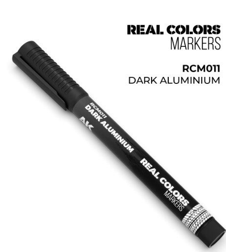 AK INTERACTIVE : REF : RCM011 : RC (REAL COLOR) MARKER SERIE : DARK ALUMINIUM