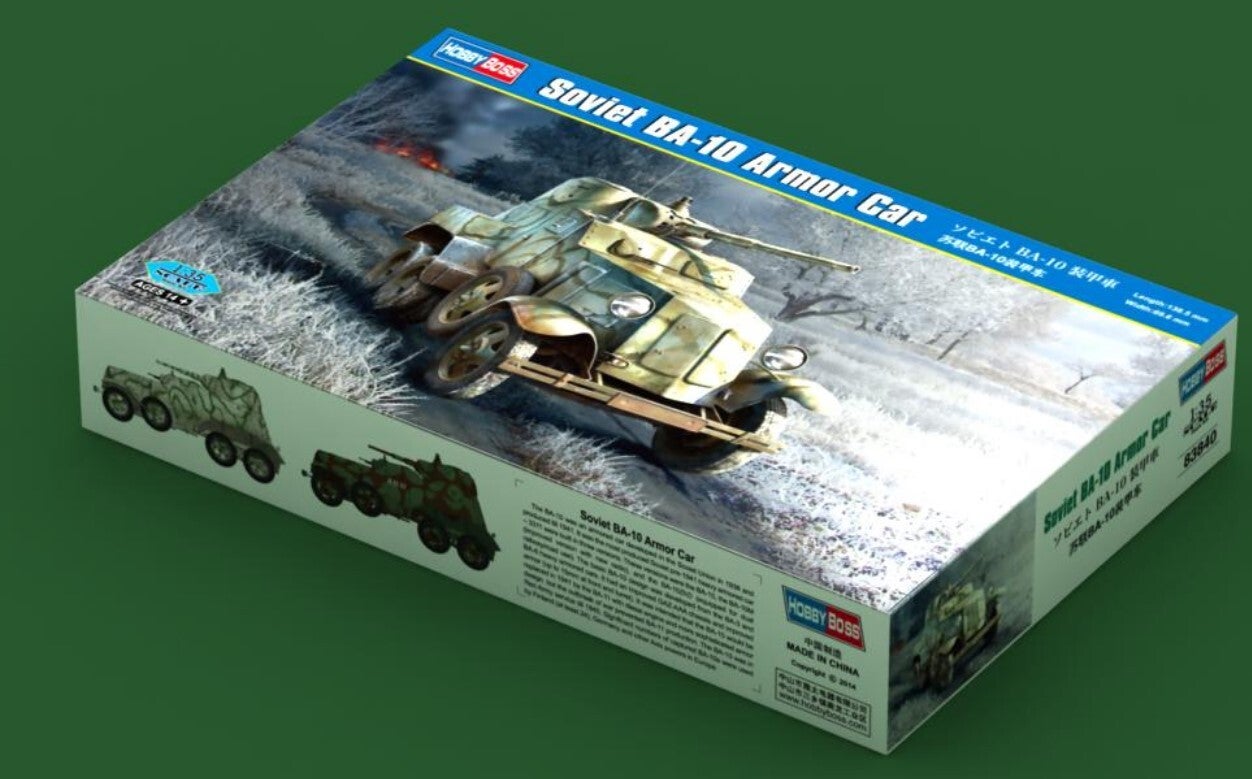 HOBBY BOSS : REF : 83840 : 1:35 : SOVIET : BA-10 Armored Car