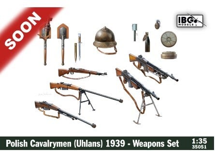 IBG MODELS : REF : IBG35051 : 1:35 : ACCESSORIES : POLAND : Polish Cavalrymen (Uhlans (1939)) - Weapons Set