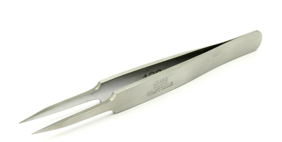 TAMIYA : REF : 74048 : TOOL / OUTILLAGE : HG Straight Tweezers / Pinces HG à Epiler Droite