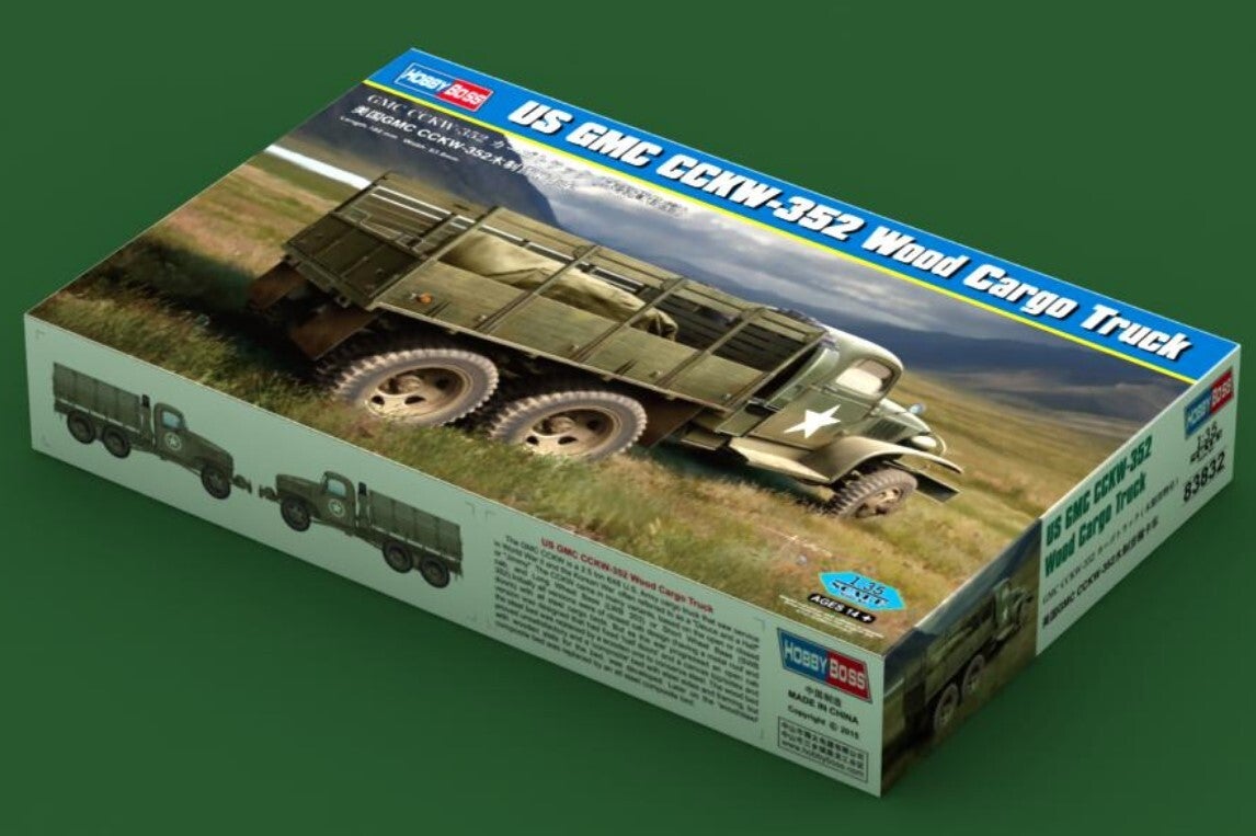HOBBY BOSS : REF : 83832 : 1:35 : US : GMC : CCKW-352 (Wood Cargo Truck)