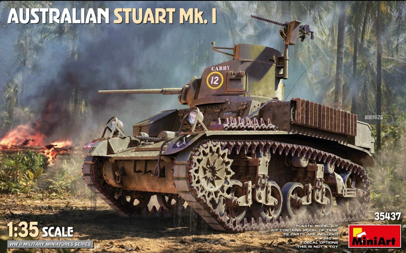 MINIART : REF : MINIART 35437 : 1:35 : US : Stuart MK1 (Under Australian Flag)