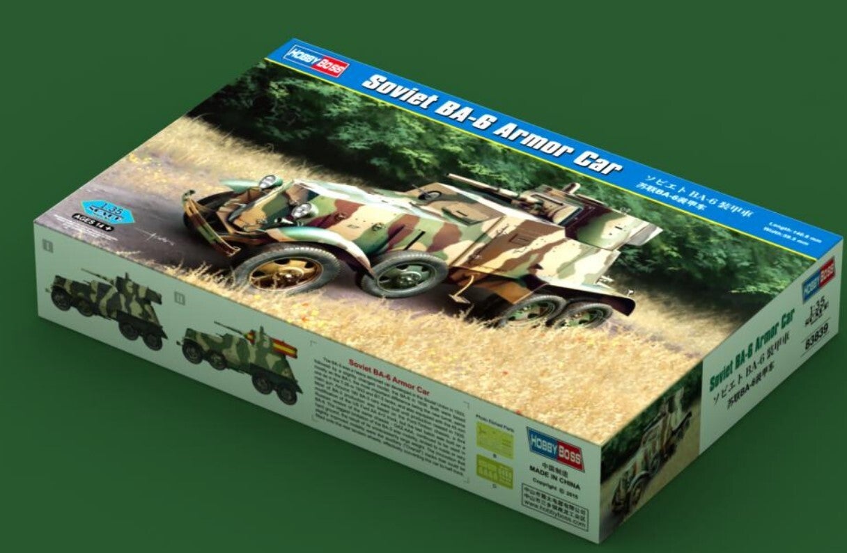 HOBBY BOSS : REF : 83839 : 1:35 : SOVIET : BA-6 Armored Car