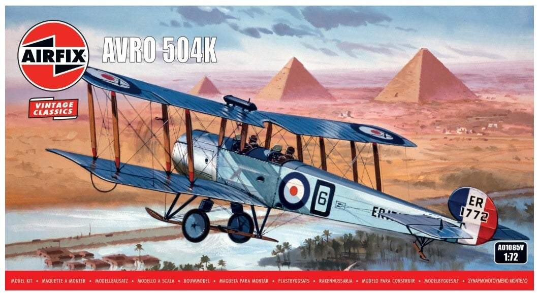 AIRFIX : REF : A01085V : 1:72 : UK (RAF) : A.V. Roe & Co : Avro 504K (WWI)