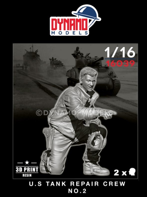 DYNAMO MODELS : REF : DYM-16039 : 1/16 ! FIG : U.S :Tank Repair Crew N 2 (WWII)