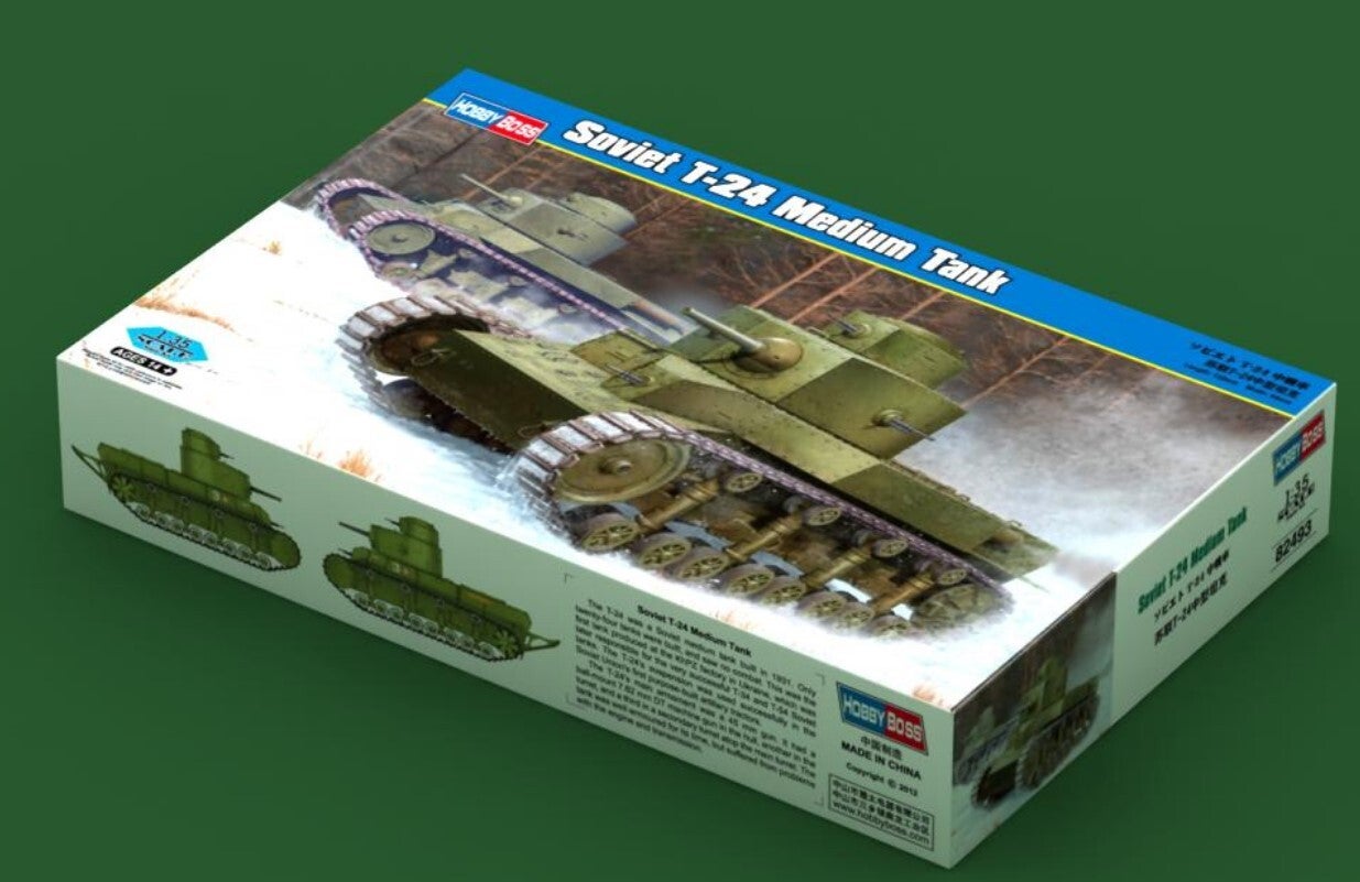 HOBBY BOSS : REF : 82493 : 1:35 : SOVIET : T-24 (Medium Tank)