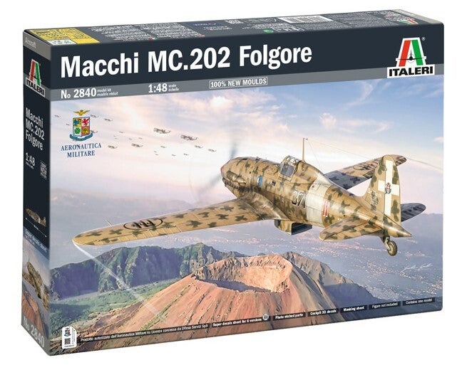ITALERI : REF : 2840 : 1:48 : AIRCRAFT KIT : ITALY : Aeronautica Macchi S.p.A : MC.202 ("Folgore" / "Foudre")