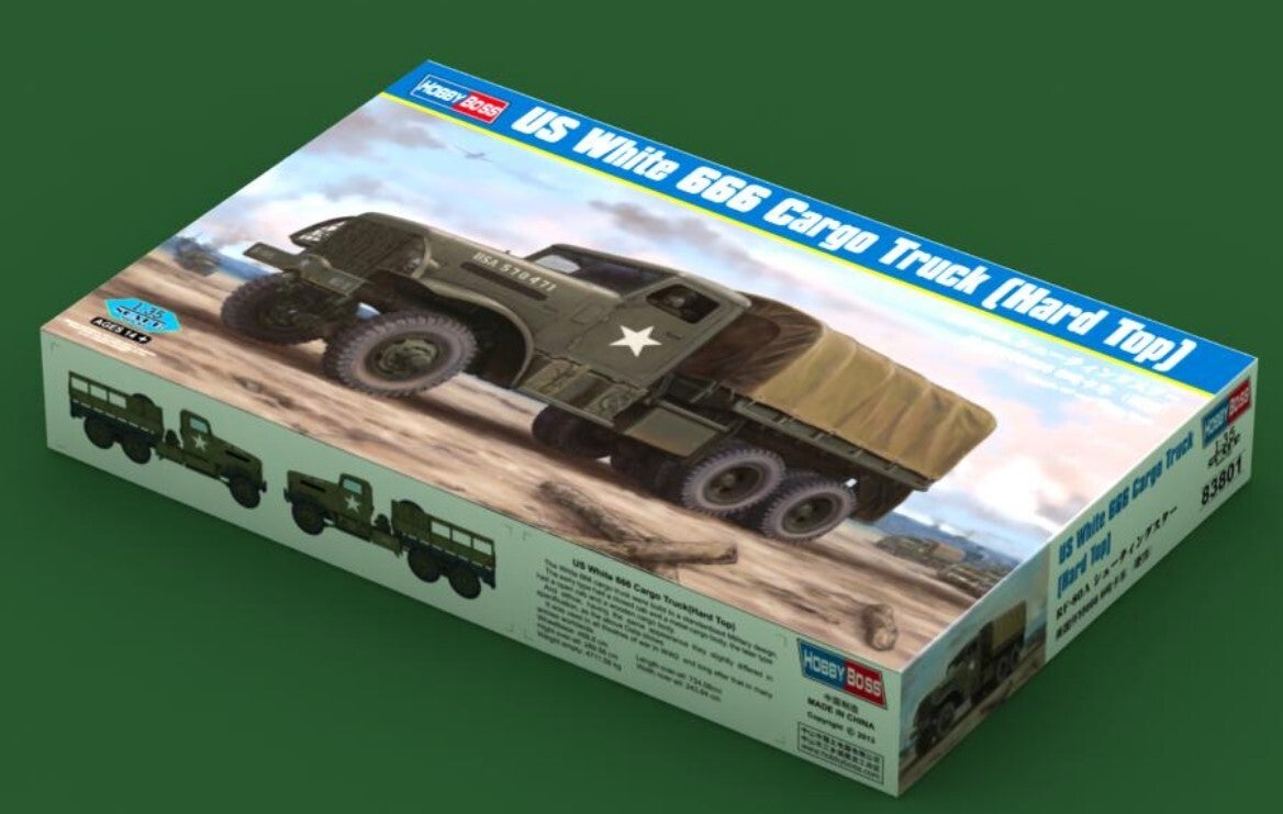 HOBBY BOSS : REF : 83801 : 1:35 : US : WMC : White 666 Cargo (Hard Top)