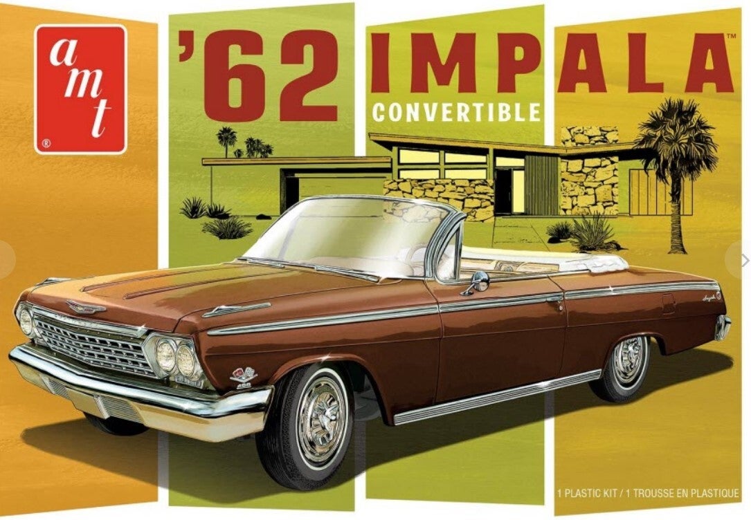 AMT : REF : AMT 1355M : 1:25 : US : CHEVROLET : Impala (Convertible) (1962)