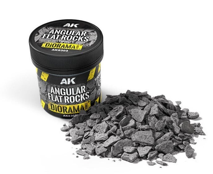 AK INTERACTIVE : REF : AK8303 : FOR DIORAMA : Angular Flat Rocks (100 ml)