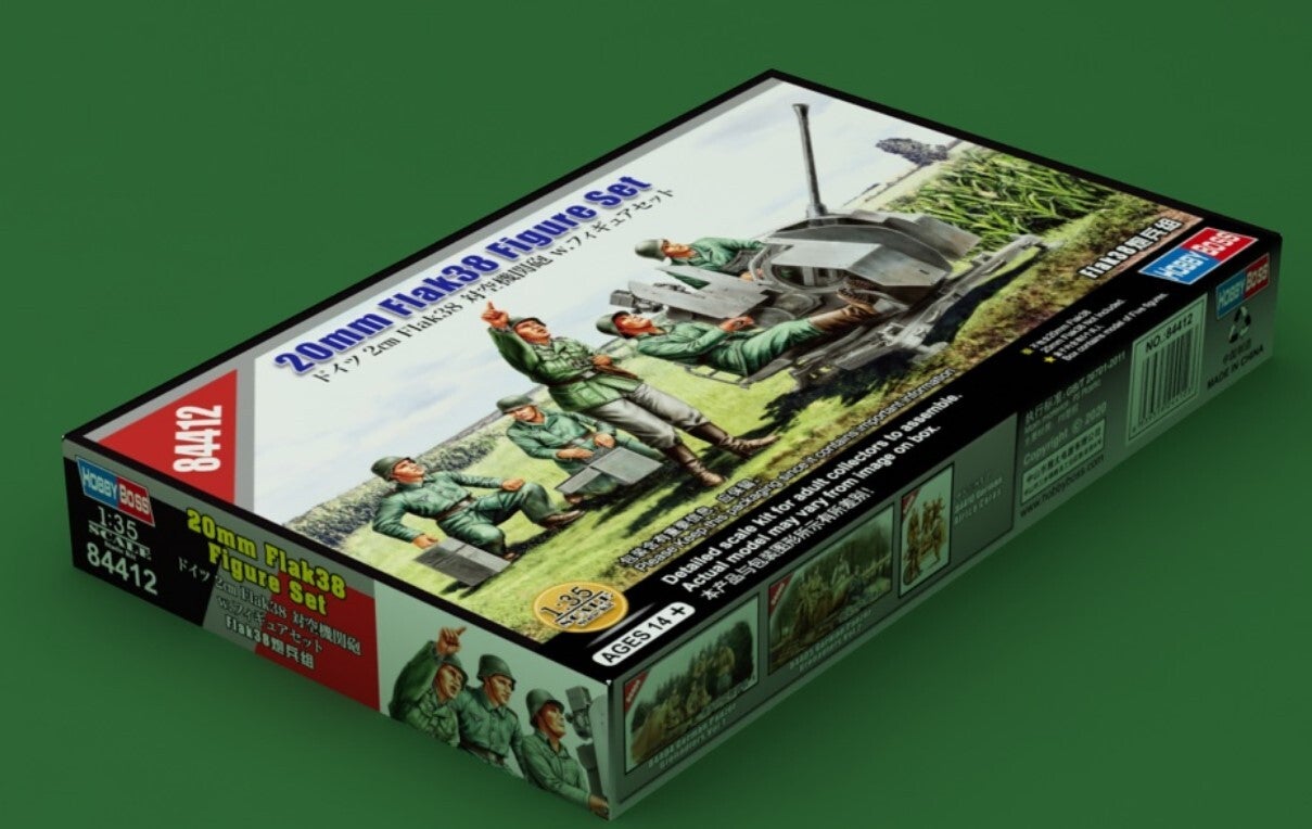 HOBBY BOSS : REF : 84412 : 1:35 : German 20mm Flak38 Figure Set (Fig.5)