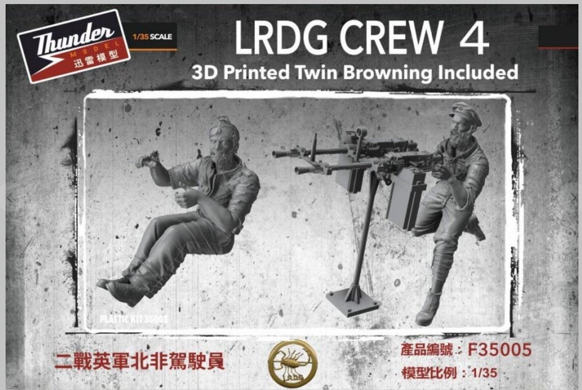 THUNDER MODEL : REF : F35005 : 1:35 : UK : LRDG Crew (Set N 4) (2 Fig)