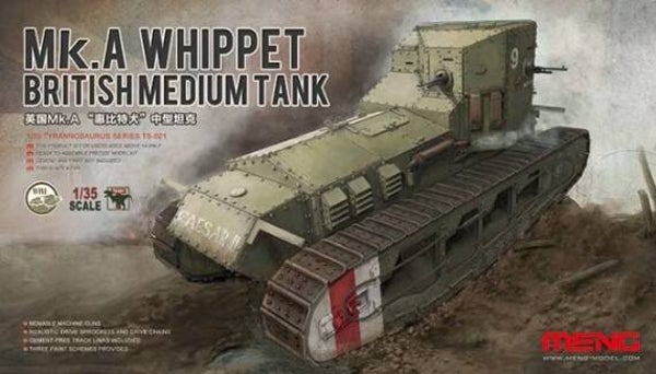 MENG MODEL : REF : T-021 : 1:35 : UK : British Medium Tank Mk.A Whippet (WWI)