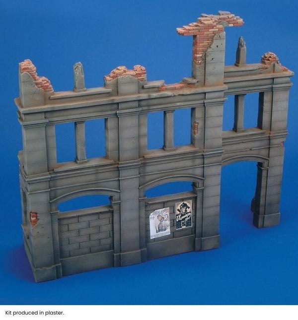 ROYAL MODEL : REF : 505 : 1:35 : SCENERY FOR DIORAMA : German Building Ruin / Ruine de Bâtiment Allemand