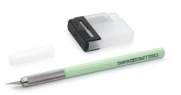 TAMIYA : REF : 69947 : TOOL / OUTILLAGE : Modeler's Knife (Mint Green) / Couteau de Modélisme (Vert Menthe)