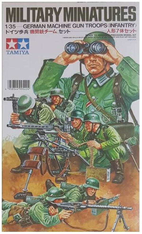 TAMIYA : REF : 35038 : 1:35 : German Machine Gun Troops (7 Fig.)