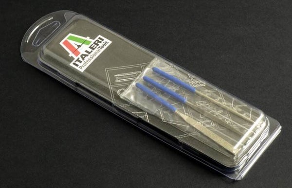 ITALERI : REF : 50820 : TOOLS : 3 Pieces Mini Diamond File Set (100 mm)