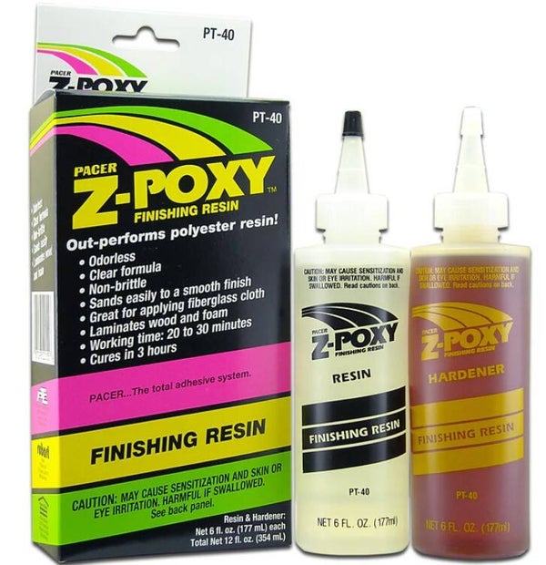 ZAP : REF : ZAPPT40 : EPOXY : ZAP Z-Poxy Epoxy Finishing Resin 12oz (354 ml total)