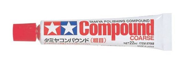 TAMIYA : REF : 87068 : TOOL / OUTILLAGE : Polishing Compound (COARSE) / Pâte à Polir (GROS) (22 ML)