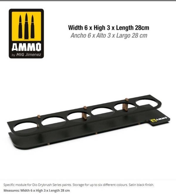 AMMO BY MIG J. : REF : A.MIG-8874 : MODULAR SYSTEM WORKSHOP SERIE : Drybrush Section