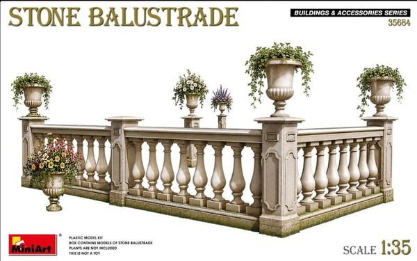 MINIART : REF : MINIART 35684 : 1:35 : ACCESSORIES : Stone Balustrade