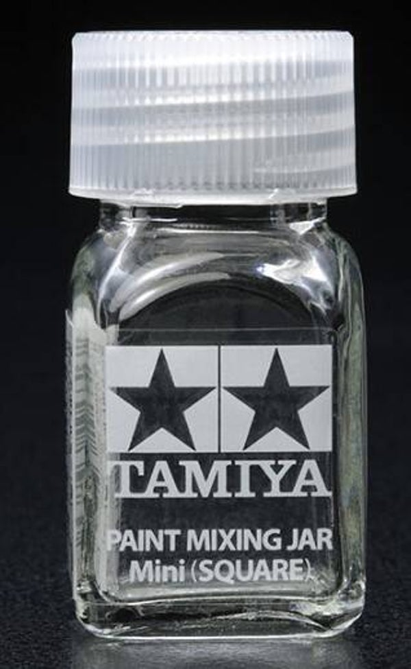 TAMIYA : REF : 81043 : TOOL / OUTILLAGE : Paint Mixing Jar Mini (Square) / Pot Mélangeur de Peinture Mini (Carré) (46 ML)