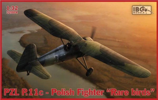 IBG MODELS : REF : 32004 : 1:32 : AIRCRAFT KIT : POLAND : PZL : P.11c Fighter (“Rare Birds”)