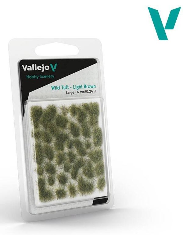 VALLEJO : REF : SC418 : 1:35 : FOR DIORAMA : SCENERY : PLANT / TREE : Wild Tuft – Light Brown