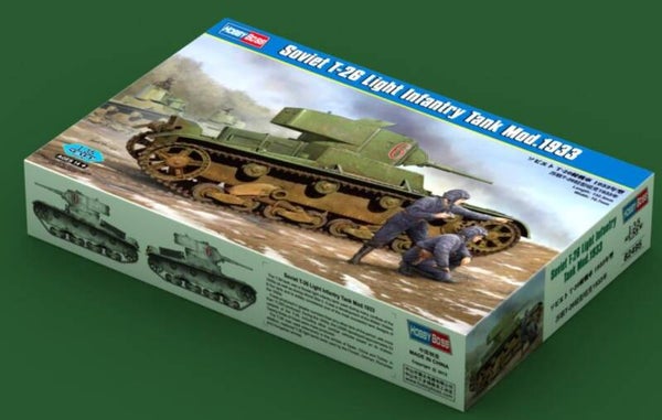 HOBBY BOSS : REF : 82495 : 1:35 : SOVIET : T-26 Light Infantry Tank (Model 1933)