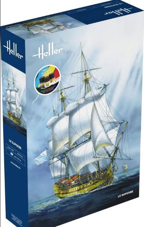 HELLER : REF : 58895 : 1:150 : FRANCE : Le Superbe (1782-1795) (STARTER KIT)