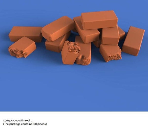 ROYAL MODEL : REF : 945 : 1:35 : DIORAMA ACCESSORY : Fired Bricks / Briques Cuites (N° 1)