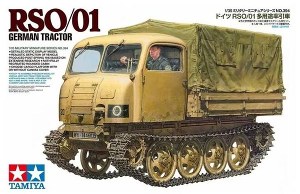 TAMIYA : REF : 35394 : 1:35 : German Tractor RSO/01 (Raupenschlepper Ost)