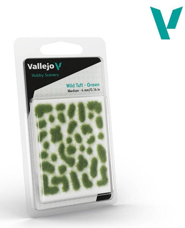 VALLEJO : REF : SC406 : 1:35 : FOR DIORAMA : SCENERY : PLANT / TREE : Wild Tuft – Green