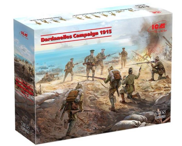ICM : REF : DS 3520 : 1:35 : FIG SET : BRITISH / TURKISH : “Dardanelles Campaign 1915” (Ensemble de Modèles) (WWI ERA)