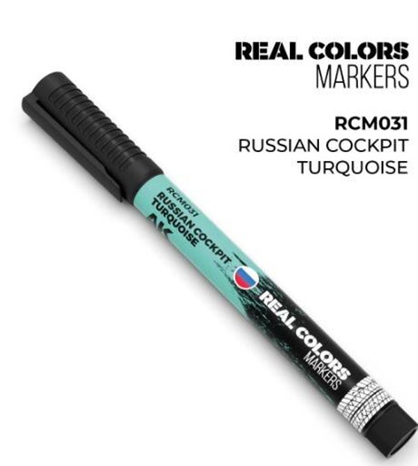 AK INTERACTIVE : REF : RCM031 : RC (REAL COLOR) MARKER SERIE : RUSSIAN COCKPIT TURQUOISE