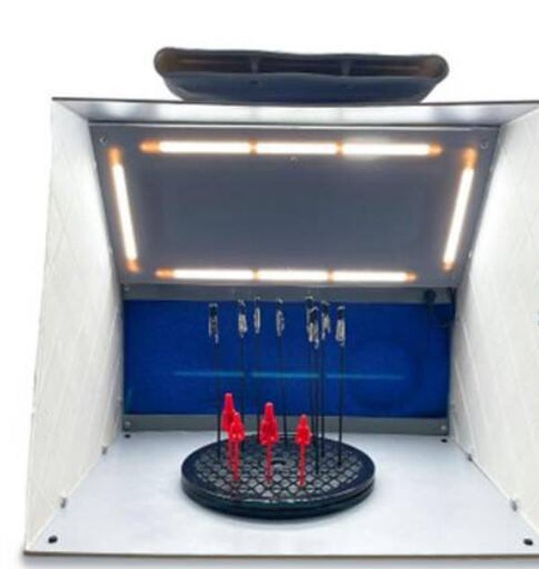 TITANS HOBBY (AMMO / COLLE 21) : REF : TTH028 : TOOL / OUTILLAGE : Spray Booth "Shark" for Home Painting / Cabine de Peinture "Requin" pour Peinture à Domicile