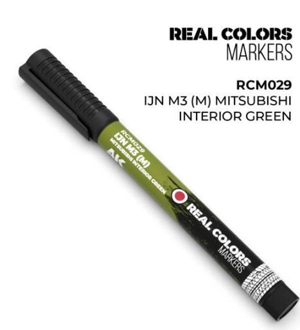 AK INTERACTIVE : REF : RCM029 : RC (REAL COLOR) MARKER SERIE : IJN M3 (M) MITSUBISHI INTERIOR GREEN