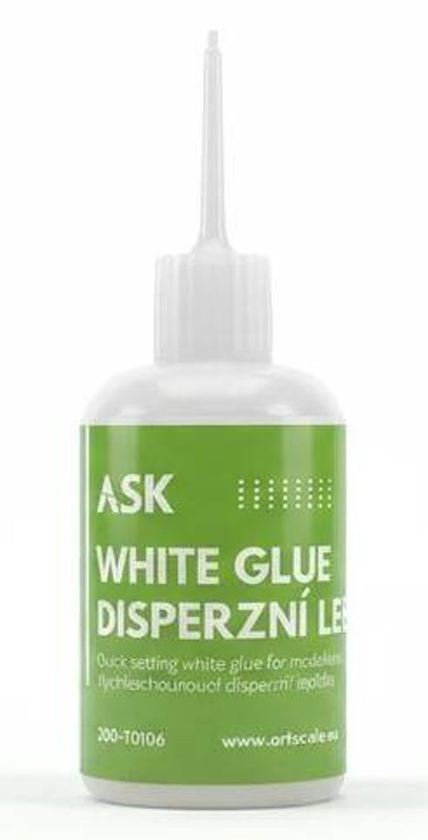 ASK (ARTSCALEKIT) : REF : 200-T0106 : GLUE / COLLE : ASK White GLue (Quick Setting White Glue) (100g)