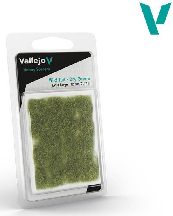 VALLEJO : REF : SC424 : 1:35 : FOR DIORAMA : SCENERY : PLANT / TREE : Wild Tuft – Dry Green