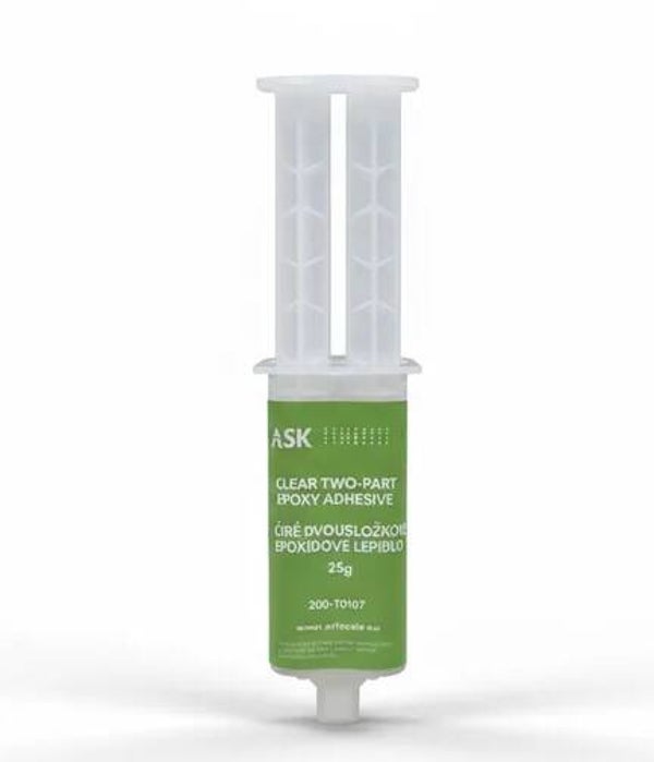 ASK (ARTSCALEKIT) : REF : 200-T0107 : GLUE / COLLE : ASK Clear Two-Part Epoxy Adhesive (25g)