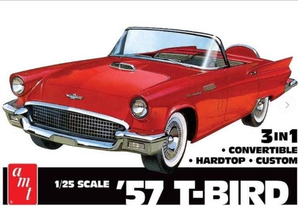 AMT : REF : AMT 1397 : 1:25 : US : FORD : Thunderbird (Convertible / Hardtop / Custom) (1957)