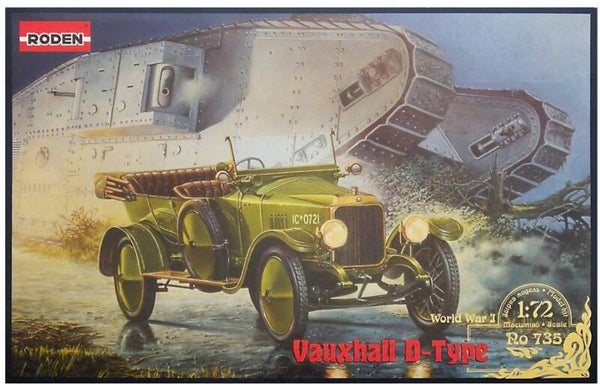 RODEN : REF : 735 : 1:72 : UK : Vauxhall D-type (1912-1922)
