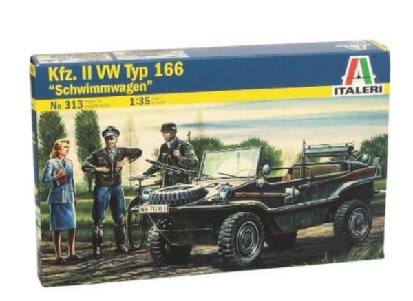 ITALERI : REF : 313 : 1:35 : German Volkswagen (VW) : Schwimmwagen Kfz.2 VW (Typ 166)