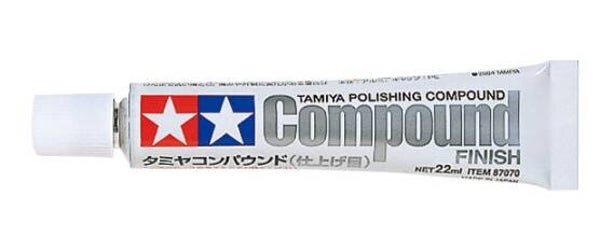 TAMIYA : REF : 87070 : TOOL / OUTILLAGE : Polishing Compound (FINISH) / Pâte à Polir (FINITION) (22 ML)
