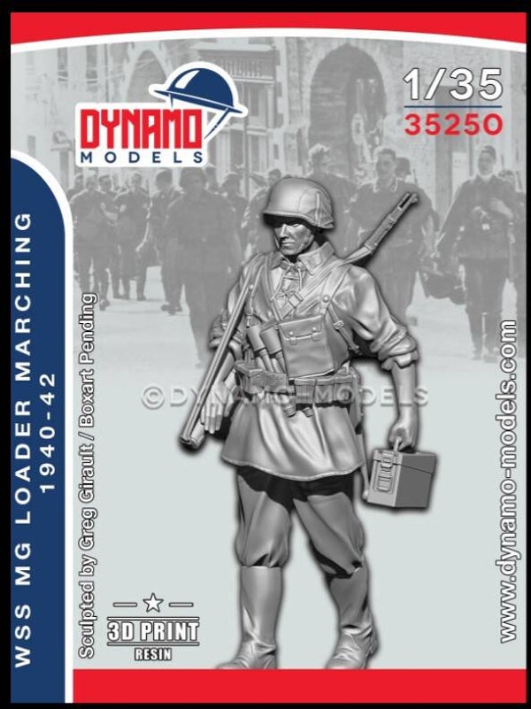 DYNAMO MODELS : REF : DYM-35250 : 1:35 : FIG : German : WSS MG Loader Marching (1940-42)