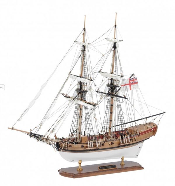 AMATI : REF : 130007 : WOODEN MODEL : 1:64 : HM Brig Badger (1777)