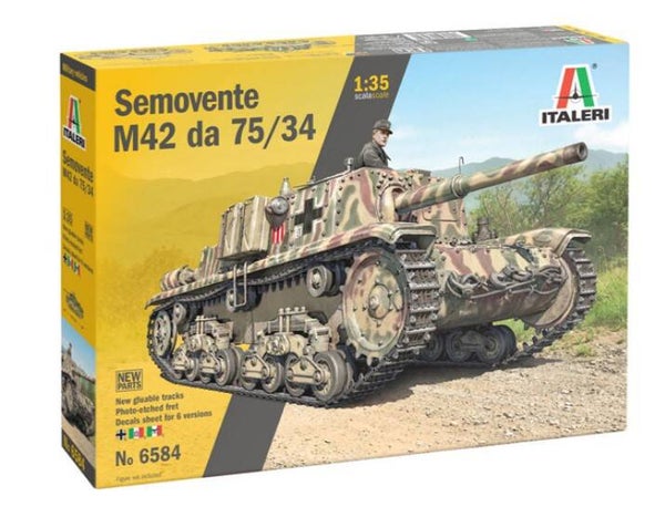 ITALERI : REF : 6584 : 1:35 : ITALY : (Fiat) : Semovente M42 (75/34)
